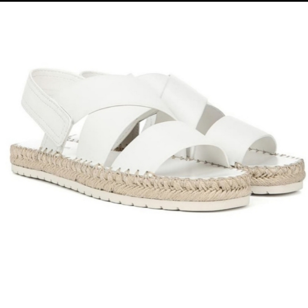 VINCE White Leather Sandals - Picture 2 of 11